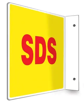 Psp452 Accuform Projection Sign 90d Inch Sds 8 X 12 Panel 0.10 Thick High- Psp452 Accuform Projection Sign 90d Inch Sds 8 X 12 Panel 0.10 Thick High-