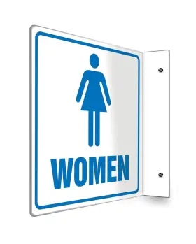 Psp745 Accuform Projection Sign 90d Inch Women 8 X Panel 0.10 Thick High