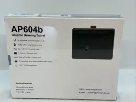Ap604b Acepen New Graphic Drawing Tablet 6 Inch X 4 Area Wireless Pen #2