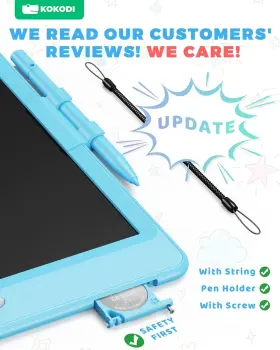 B082kftf41 Am Lcd Writing Tablet 10 Inch Colorful Toddler Doodle Board Drawing Erasab #2
