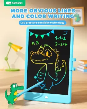 B082kftf41 Am Lcd Writing Tablet 10 Inch Colorful Toddler Doodle Board Drawing Erasab #3