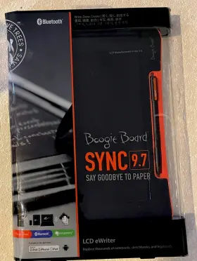 Boogie Board 819459010443 New Sync 9.7 Lcd Writing Tablet With Stylus Bluetooth Rare