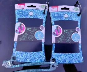 Boogie Board 819459018425 Jot Pocket Aqua Design 4.5 Lcd Screen Set Of Two