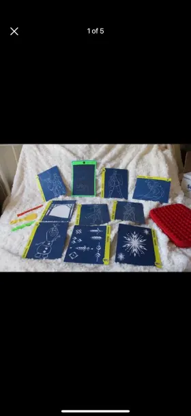 J3msd0002 Boogie Board Digital Drawing Set Disney S Frozen Theme Stencils