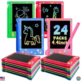 B0f4p4b959 Brand Glochin 24 Pack Mini Lcd Writing Tablets 4.4 Inch Erasable Doodle Boards For Kids 3