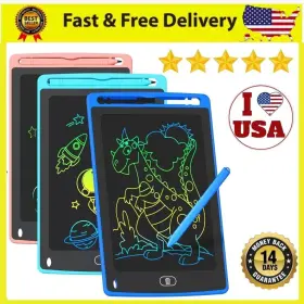 Rle-eg8-gegn6 Branded 3 Pack Lcd Writing Tablet For Kids 8.5 Inch Colorful Doodle Board Drawing Table