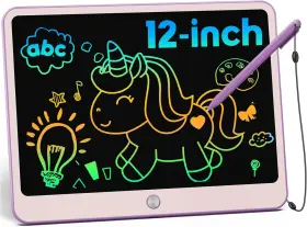 Bs00507 Bravokids Lcd Writing Tablet 12 Inch Colorful Toddler Doodle Board Erasable Dr