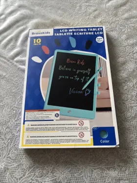 C004dtypwt Bravokids 10 Inch Lcd Writing Tablet Kids Color Drawing Pad New Sealed Box Stylus