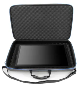 Eva23-2foam-1flat-huon-custom Casematix Cm Carry Case For Wacom Cintiq Pro 22 Or Huion Kamvas 20 Graphics Tablet