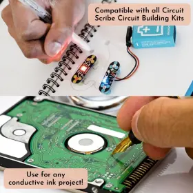 Circuit Scribe 313040440478 Non-toxic Conductive Ink Pen For Kids Building Set 2-pack #2