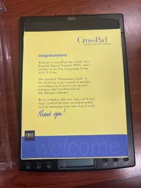 20240305 Cross H.4 A/20240305/cb.16 Crosspad Portable Digital Notepad Includes Pen And Ibm Ink Manager Software New