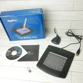 Wp4030 Digipro Drawing Tablet 4 Inch X 3 Handwriting Pen With Spare Tips Tested