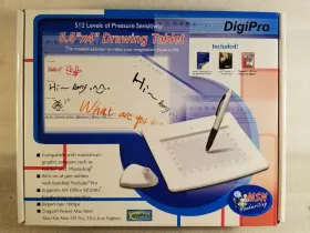 Wp5540 Digipro 5.5x4 Inch Usb Graphics Tablet With Pen