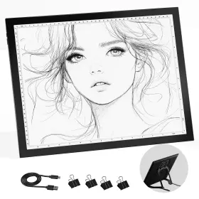 Donpoder 704090849821 A3 Light Pad For Diamond Painting With Stand Art Black