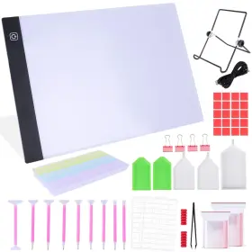 Ezk00163 Ezakka 97pcs Diamond Painting A4 Led Light Pad Kit 5d Daylight