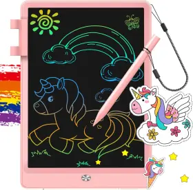 Flueston 726084653146 Lcd Writing Tablet For Kids 10 Inch Doodle Board Colorful Drawing Pad