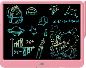 Ashsh1 Flueston Lcd Writing Tablet Doodle Board Toys 13 Inch W X 9.8 H Pink