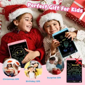 Rx12508 Frelswon 3 Pack Lcd Writing Tablet For Kids - Erasable And Pink Blue Green #2