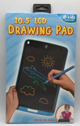 Gk-clt-10bl G Kids Lcd Drawing Pad 10.5 Inch Multiple Color Quick Touch Erase Stylus Included New