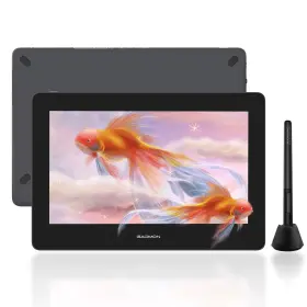 A2.pd1220-0-ul0pse-grey-yjm Gaomon Pd1220 11.6 Pen Display Charcoal Grey 86% Ntsc Full Laminated Grap
