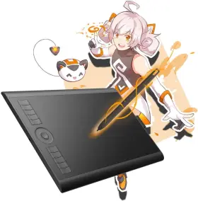 M10k Gaomon Technology Corporation 744759226488 Drawing Tablet 10x6 Inch Large Graphics With Touch Ring 819