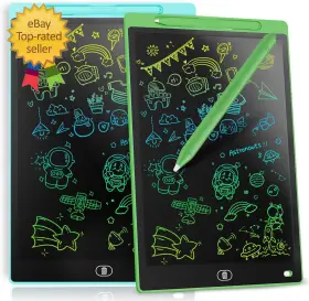 Gngm004cg Genialba 2 Pack Lcd Writing Tablet 8.5-inch Colorful Doodle Board Toddler Lea