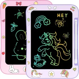 Gngm018av Genialba 2 Pack Lcd Writing Tablet For Kids Colorful Screen Drawing Board