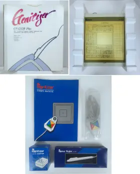 Gt-1212b Genitizer 0223101 Vintage Plus Graphics Tablet With Accessories As Is