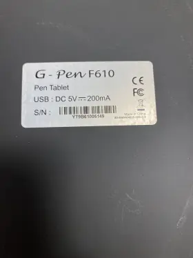 F610 Genius 091163223566 G-pen Usb Tablet No Pen Only-used Works #2