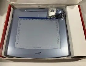 31100001101 Genius Mousepen 8x6 Tablet With Cordless Wheel Mouse For Drawing And Painting