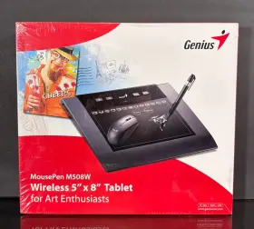 M508w Genius 311000063100 Mousepen 8 Inch X 5 Usb Wireless Multimedia Tablet Art Design New