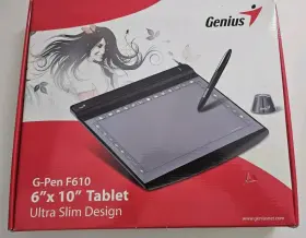 F610 Genius 710268223566 G-pen Star Art Graphics Drawing Tablet No Pen