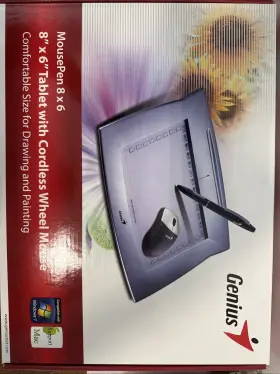 Genius 999998247194 Mousepen 8 X 6-inch Graphic Tablet For Home And Office
