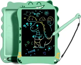 Km805 Gogsic Lcd Writing Tablet For Kids Dinosaurs Drawing Pad Doodle 8.5 Inch Green
