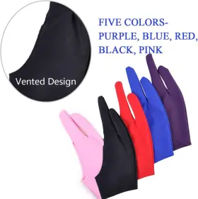 Gz-5two-fingergloves Gzingen 5 Pieces Artist Glove For Drawing Tablet Two-finger Gloves #3