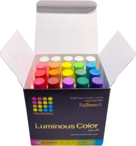 814478 Hagoromo 16 Color Chalks Non Toxic Dustless Durable Vibrant Writing Instruments
