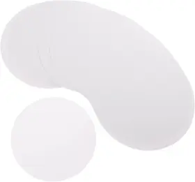 Qs1226d0184 Hapinary 40 Pcs Textured Cardstock Round Painting Cards Blank 17x17cm White