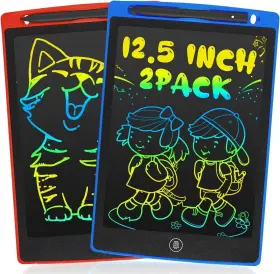 Happymate 767159626375 Appymate Lcd Writing Tablet 12.5 Inch 2 Pack Drawing Pads For Kids Colorful
