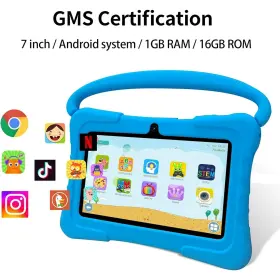 Hdj 715748388241 7 Inch Android 12.0 Tablets For Kids 32gb Memory Tablet With Shockproof Case Blue #3