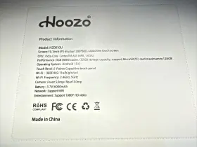 Hz0010u Hoozo Wi-fi Only 32gb Black 10 Inch Android Tablet Open Box #3 Hz0010u Hoozo Wi-fi Only 32gb Black 10 Inch Android Tablet Open Box #3
