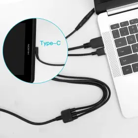 133cable Huion 3-in-1 Cable For Kamvas Pro 16 13 Gt-133 And 12 Gt-116 Graphics #3