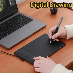 H641p Huion Inspiroy 2 Drawing Graphics Tablet Scroll Wheel 6 Customized Keys #3