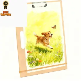 Sanx0001 Hxilajm 13x17 Inch Drawing Board With Handle - 13 X17 1 Pack Wood Tone