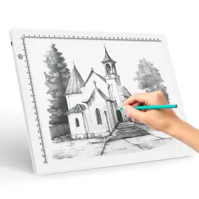 A4-21c Hyjt Fiqiuuiid A4-21 Led Tracing Light Box Drawing Projector For A4-21c-white