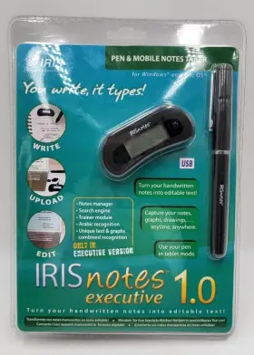 Iris 765010457012 Irisnotes Executive 1.0 Digital Pen Note Taker