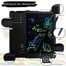 Jonzoo 744110463873 Lcd Writing Tablet 11 Inch Erasable Drawing Board Doodle Pads Wi #3