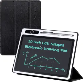 Jsjgetyi 313057548532 10 Inch Lcd Writing Tablet Electronic Notebook With Pu Protective Cover