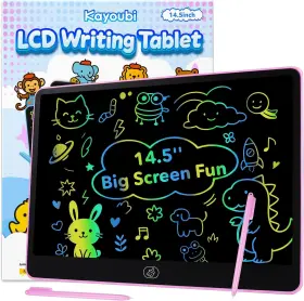 Kayoubi Kubwtbk1 Lcd Writing Tablet For Kids Inch 14.5 Jumbo Screen Double Pen Doodle Drawing Board