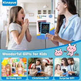 Ytsdc9 Kinayue 8.5 Inch Lcd Writing Tablet For Kids Reusable Doodle Drawing Blue #2