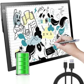 K-gge05 Kivotac A4 Rechargeable Light Pad Portable Led Black